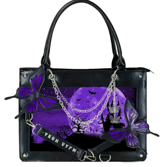 Purple Butterfly Purse - Picture 3 of 5